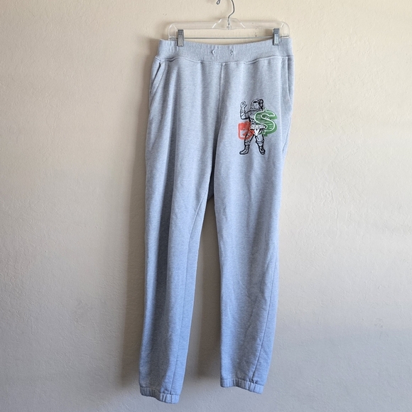 BILLIONAIRE BOYS CLUB MENS PANT BB CYCLE SWEATPANTS Size Large Gray - Picture 2 of 9